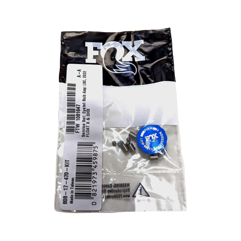 Balfes Bikes Fox Suspension FOX Float X / DHX Shocks LSC Eyelet Assembly in Silver | Free postage over £30, £10 off first order, price match & 0% finance.