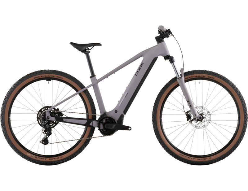 Balfes Bikes Cube Reaction Hybrid Performance 600 Electric Mountainbike 2026 in Plumgrey/Black | Free postage over £30, £10 off first order, price match & 0% finance.
