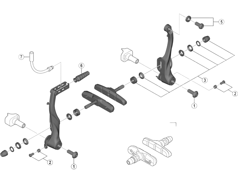 Balfes Bikes Shimano BR-M320 link fixing bolt | Free postage over £30, £10 off first order, price match & 0% finance.