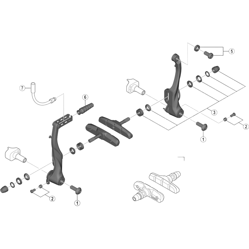 Balfes Bikes Shimano BR-M320 link fixing bolt | Free postage over £30, £10 off first order, price match & 0% finance.