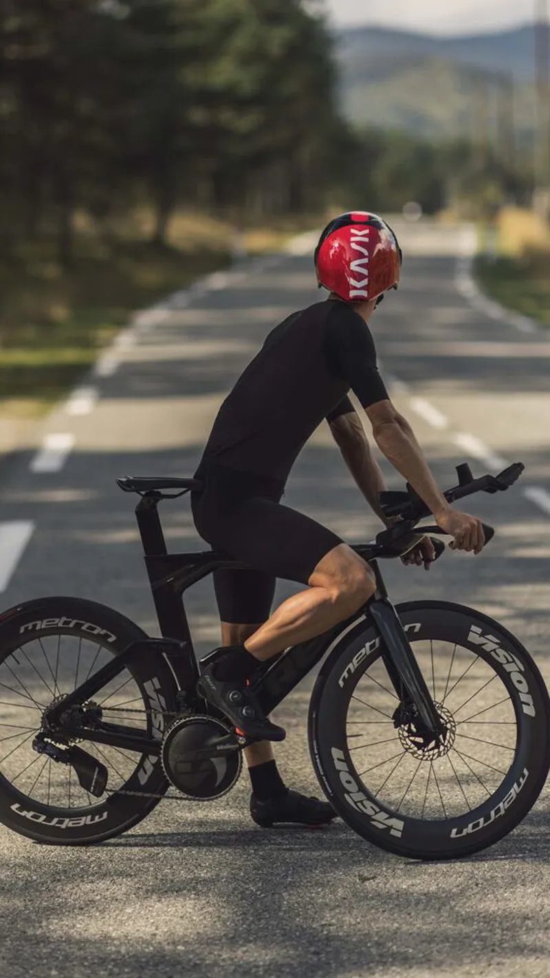 Kask Mistral Helmet in Black/Red-3