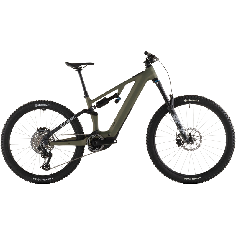 Balfes Bikes Cube Ams Hybrid one77 c:62 Tm 600x Electric Full Suspension Mountain Bike 2026 in Reedgreen/Matrix | Free postage over £30, £10 off first order, price match & 0% finance.
