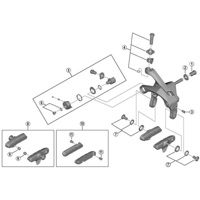 Shimano BR-7900 pivot nut 18.0 mm for front-1