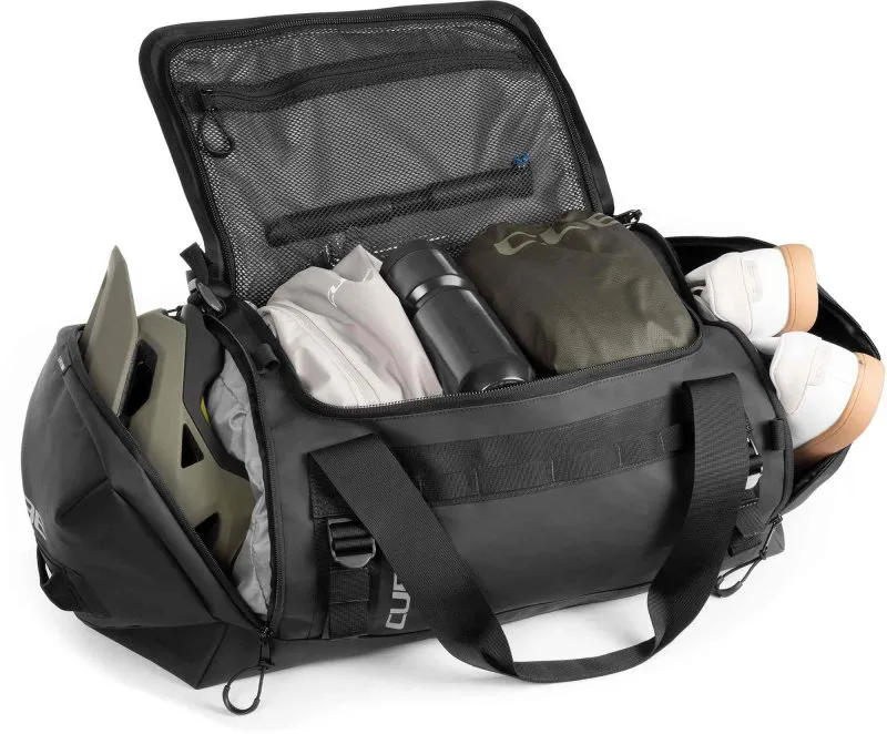 Cube Duffle Bag 60L in Black-1