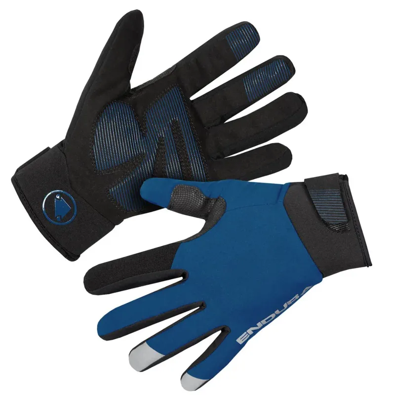 Endura Strike Full Finger Gloves in Blueberry