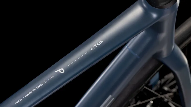 Cube Attain Pro Road Bike 2025 in Nightflight/Grey-1
