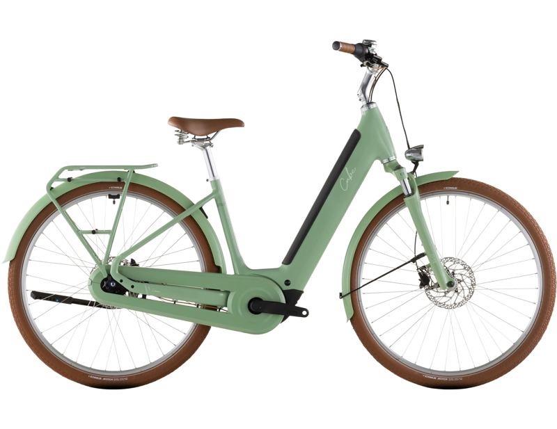 Cube Aruba Hybrid 600 Easy Entry Electric Hybrid Bike 2026 in Cactus/Brown