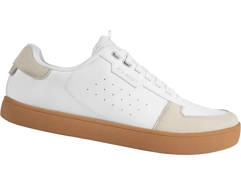 CUBE Maze Flat Pedal Shoes in White-1