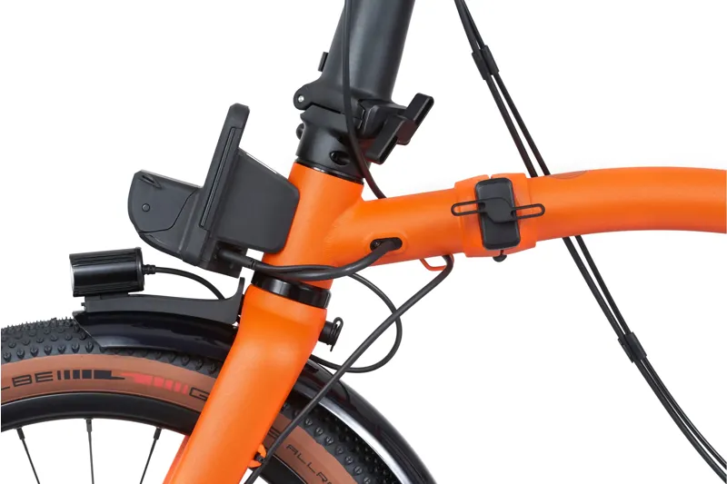 Brompton Electric G Line with Roller Frame 4 Speed Folding Bike 2026 in Adventure Orange-3