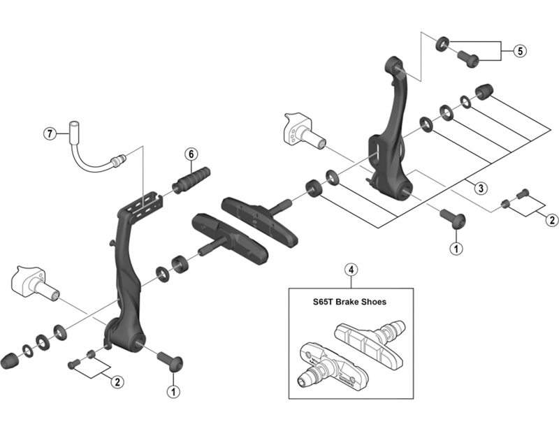 Balfes Bikes Shimano BR-M421 fixing bolt - M6 x 25 mm | Free postage over £30, £10 off first order, price match & 0% finance.