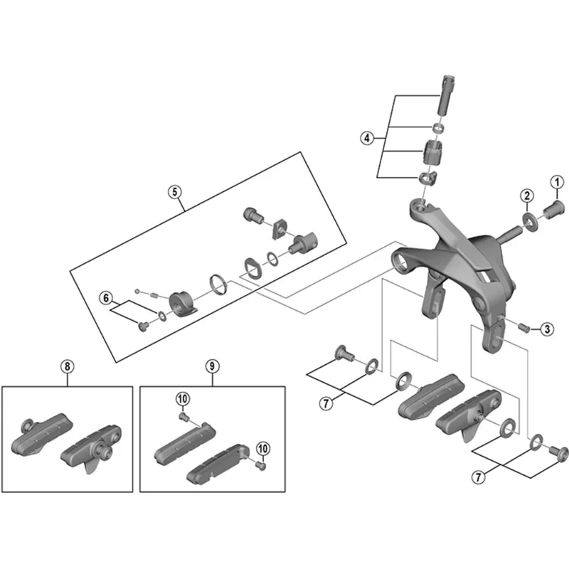 Shimano BR-5700 front pivot nut - 32 mm-1