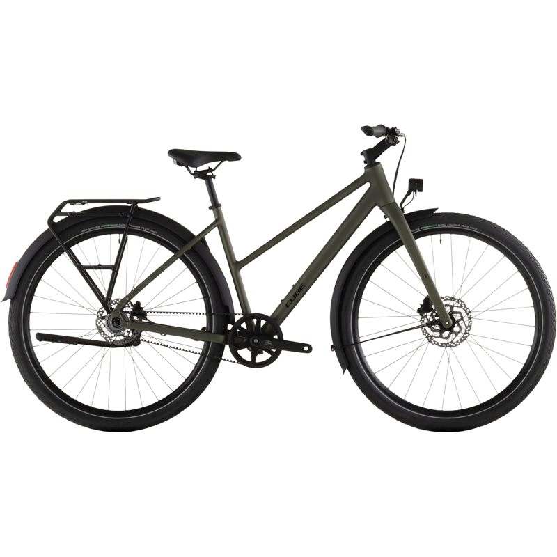 Balfes Bikes Cube Editor One Fe Trapeze Hybrid Bike 2026 in Reedgreen/Black | Free postage over £30, £10 off first order, price match & 0% finance.