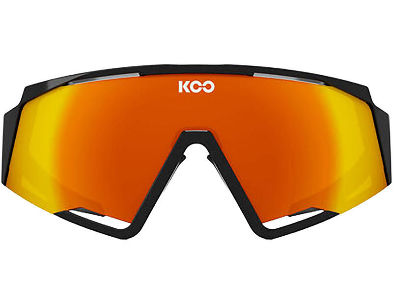 Koo Spectro Sunglasses in Black/Red Mirror-1