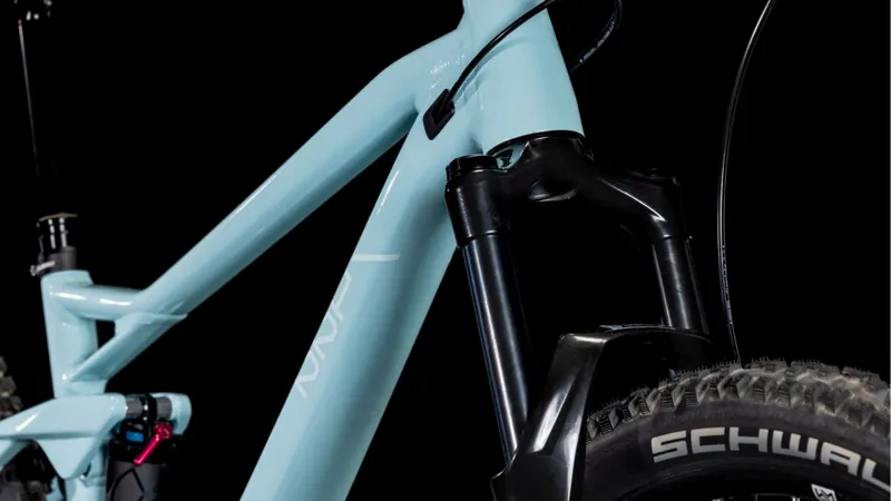 Cube Stereo One22 Pro Full Suspension Mountain Bike 2025 in Skyblue/White-4