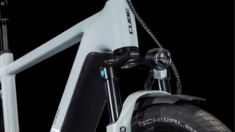 Cube Kathmandu Hybrid Ex 800 Electric Hybrid Bike 2025 in Haze/Black-6