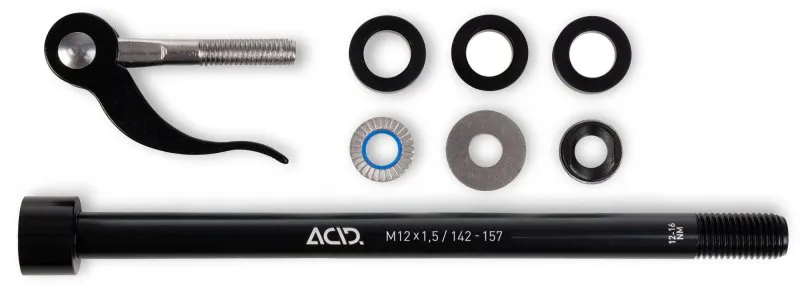 Acid Thru Axle M12X1.5 142-157 mm For Bike Trailer in Black-1