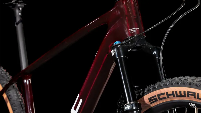 Cube Reaction c:62 SLX Hardtail Mountain Bike 2025 in Liquidred/White-6