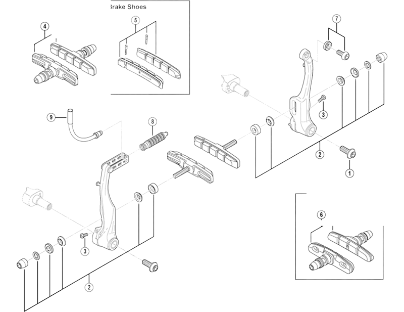 Balfes Bikes Shimano shIMANO BR-T660 boot | Free postage over £30, £10 off first order, price match & 0% finance.
