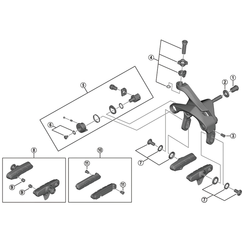 Balfes Bikes Shimano BR-6700 pivot nut 12.5 mm for front | Free postage over £30, £10 off first order, price match & 0% finance.