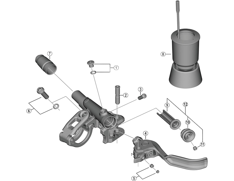 Balfes Bikes Shimano BL-M988 lever axle | Free postage over £30, £10 off first order, price match & 0% finance.