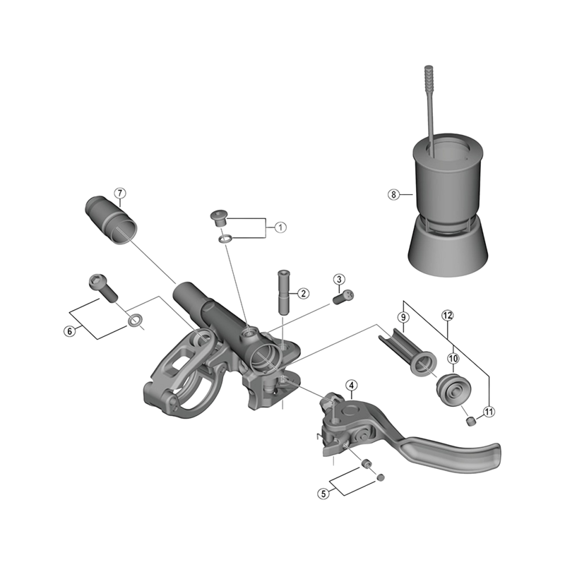 Balfes Bikes Shimano BL-M988 lever axle | Free postage over £30, £10 off first order, price match & 0% finance.
