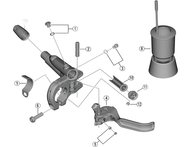 Balfes Bikes Shimano BL-M988 lever axle fixing bolt and cap | Free postage over £30, £10 off first order, price match & 0% finance.