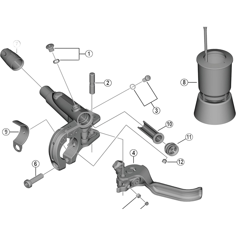 Balfes Bikes Shimano BL-M785 lever axle | Free postage over £30, £10 off first order, price match & 0% finance.