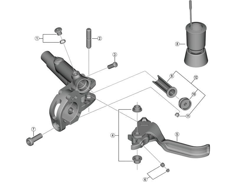 Balfes Bikes Shimano BL-M666 lever axle | Free postage over £30, £10 off first order, price match & 0% finance.