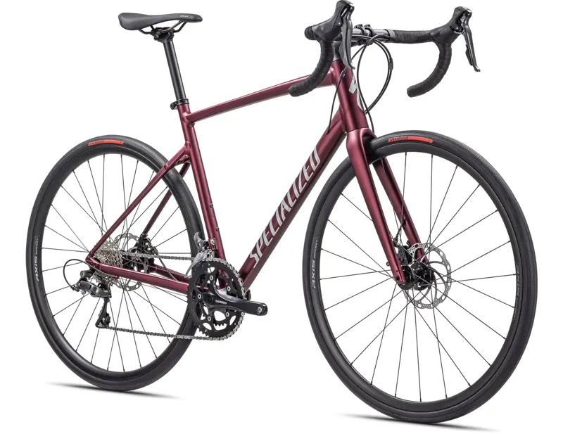 Specialized Allez E5 Disc Road Bike 2026 in Maroon/ Silver/Red-1