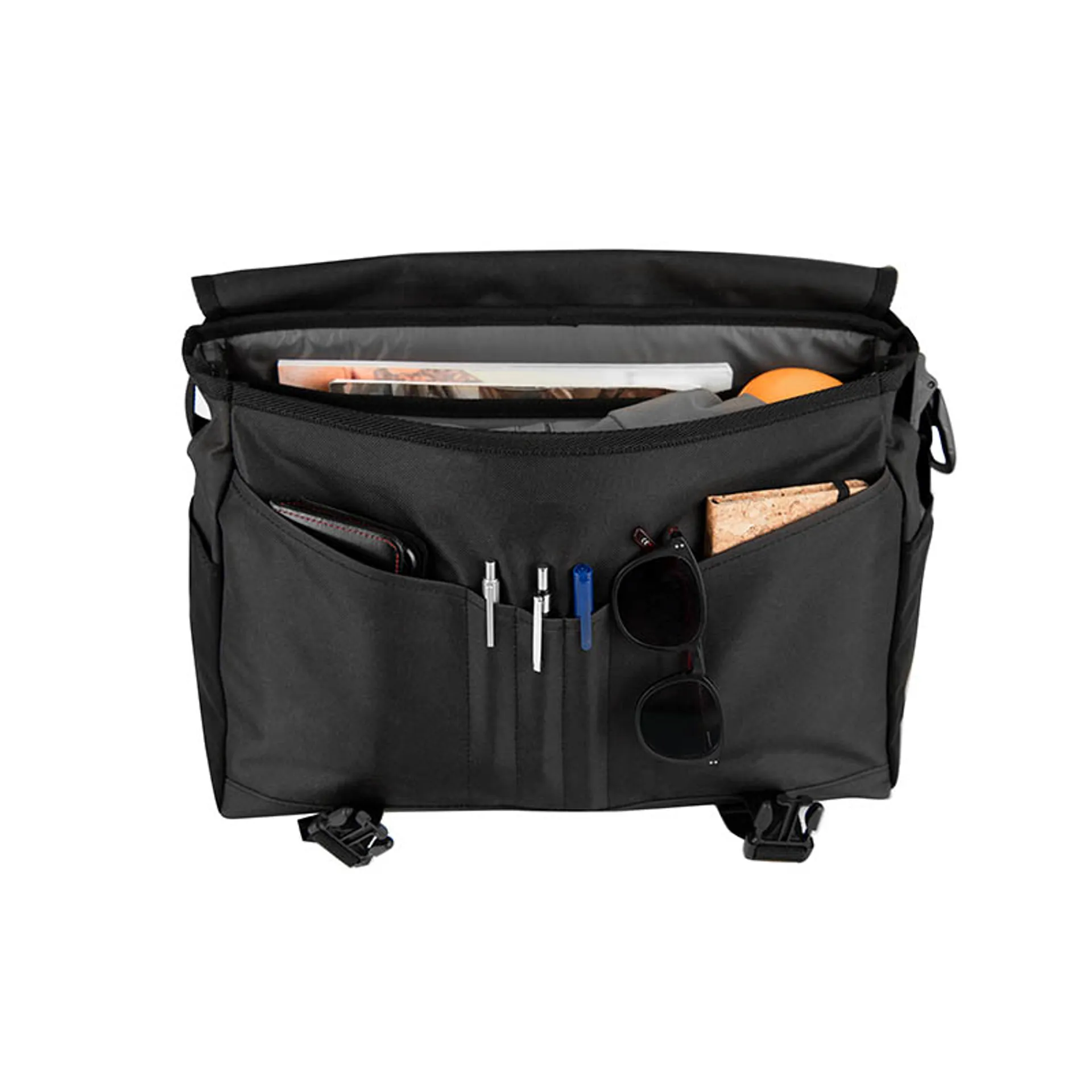 Brompton Metro Messenger Bag Medium in Black