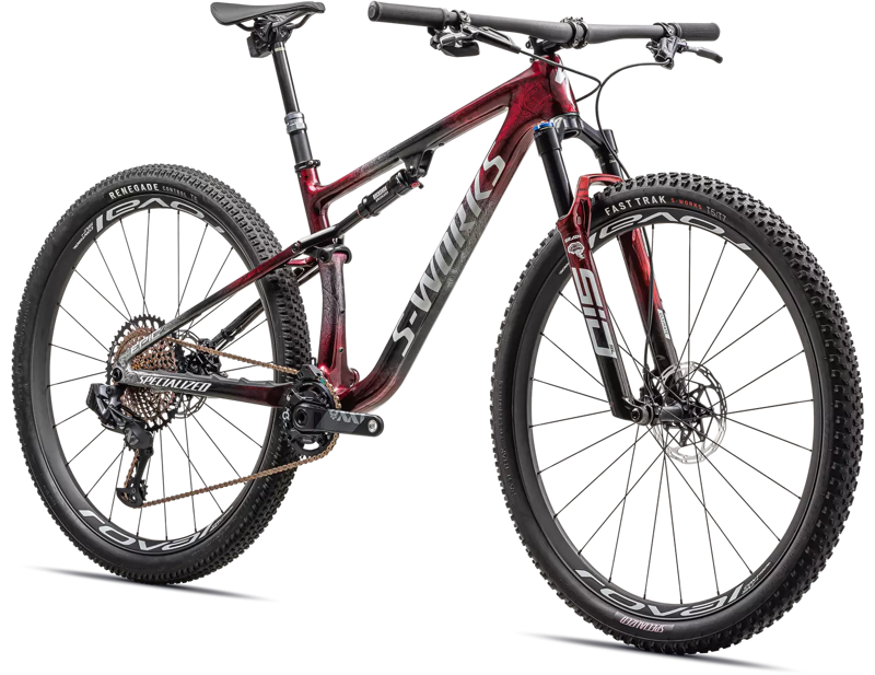 Specialized S-Works Epic Full Suspension Mountain Bike 2024 in Red/Black/Silver/Granite-1