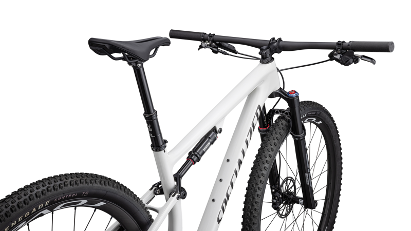 Specialized Epic Pro Full Suspension Mountain Bike 2023 in Dune White Granite/Obsidian-3