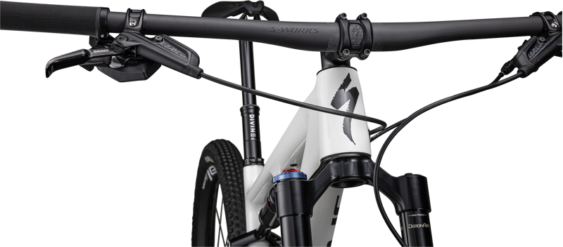 Specialized Epic Pro Full Suspension Mountain Bike 2023 in Dune White Granite/Obsidian-5