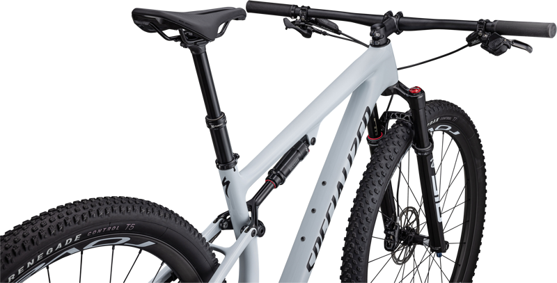 Specialized Epic Expert Full Suspension Mountain Bike 2023 in Morning Mist/Navy-3