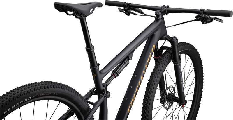 Specialized Epic Comp Full Suspension Mountain Bike 2023 in Midnight Shadow/Harvest Gold-3