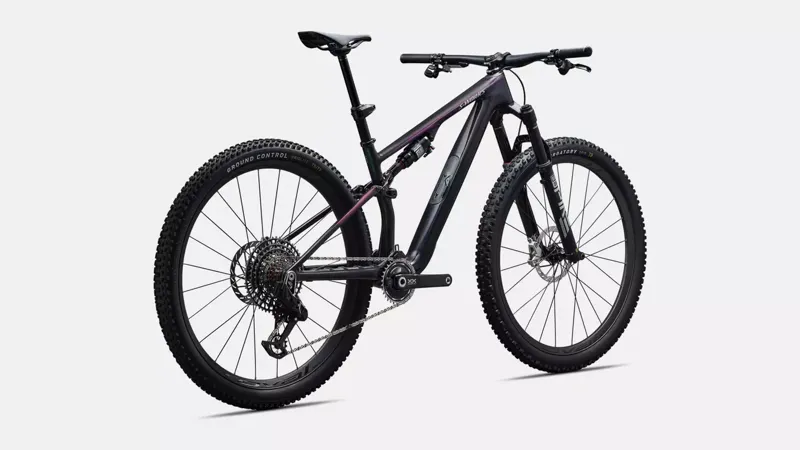 Specialized S-Works Epic 8 EVO AXS Full Suspension Mountain Bike 2026 in Carbon Green to Purple Viavi-2