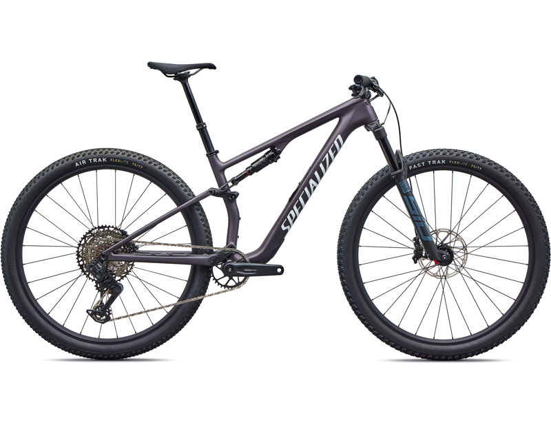Balfes Bikes Specialized Epic 8 Comp Full Suspension Mountain Bike 2026 in Satin Nebula Metallic / White | Free postage over £30, £10 off first order, price match & 0% finance.