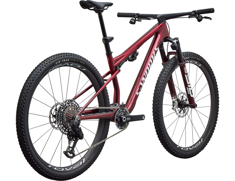 Specialized S-Works Epic 9 Full Suspension Mountain Bike 2027 in Gloss Red Tint/Metallic White-2