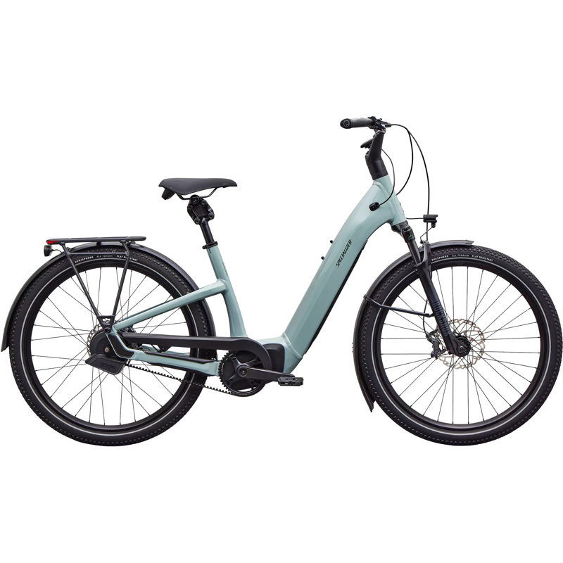 Balfes Bikes Specialized Turbo Como 5.0 IGH Electric Hybrid Bike 2027 in Gloss Agave Grey/Oak Green Metallic | Free postage over £30, £10 off first order, price match & 0% finance.