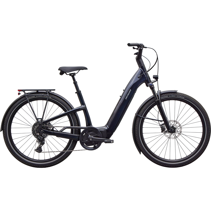 Balfes Bikes Specialized Turbo Como 4.0 Electric Hybrid Bike 2027 in Gloss Metallic Dark Navy | Free postage over £30, £10 off first order, price match & 0% finance.