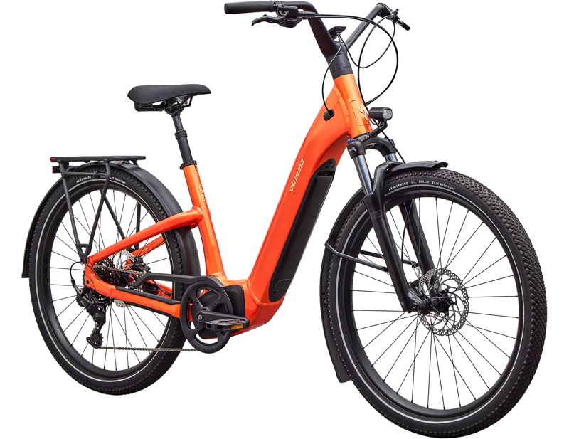 Specialized Turbo Como 4.0 Electric Hybrid Bike 2027 in Gloss Tangerine/Sunset Yellow-1