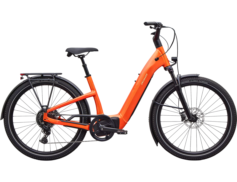 Specialized Turbo Como 4.0 Electric Hybrid Bike 2027 in Gloss Tangerine/Sunset Yellow