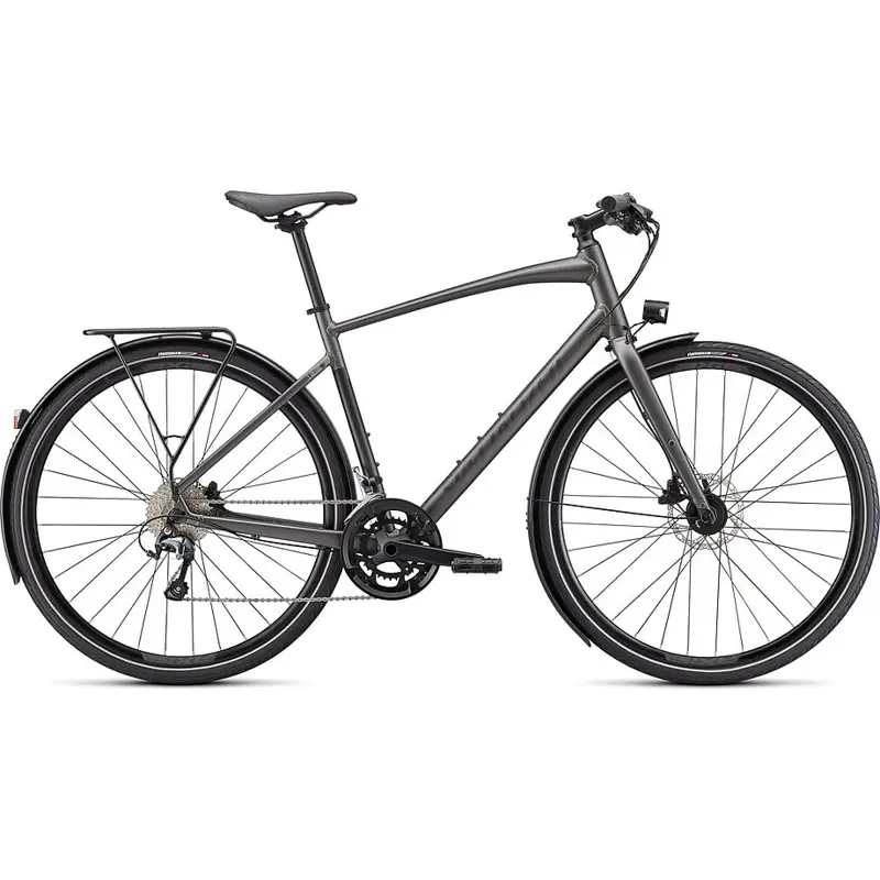 Balfes Bikes Specialized Sirrus 3.0 EQ Hybrid Bike 2025 in Smoke/ Black | Free postage over £30, £10 off first order, price match & 0% finance.