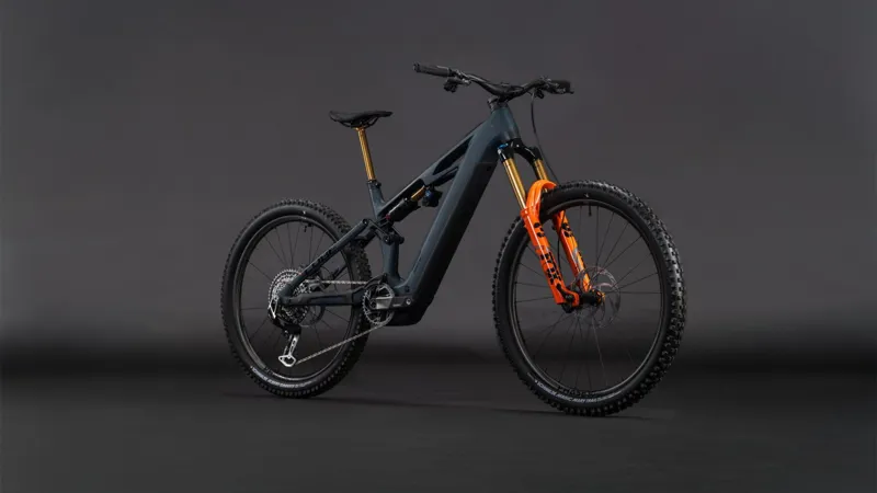 Cube Stereo Hybrid one77 HPC SLT 800 Full Suspension Electric Mountain Bike 2026 in Galaxy/Orange-8