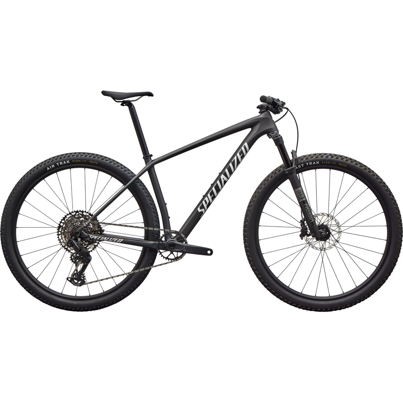 Balfes Bikes Specialized Epic Hardtail Comp Hardtail Mountain Bike 2026 in Satin Carbon / Metallic White Silver | Free postage over £30, £10 off first order, price match & 0% finance.