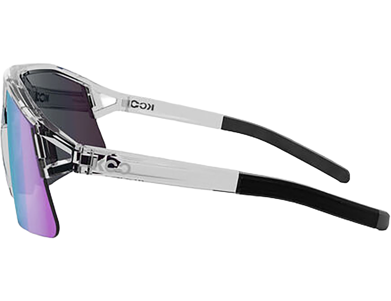 Koo Hype Sunglasses in Crystal/Turquoise Mirror-2