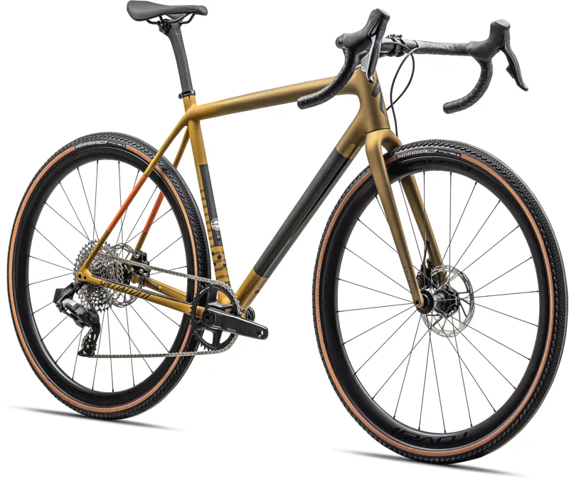 Specialized Crux Expert Gravel Bike 2024 in Harvest Gold/Oak Green-1