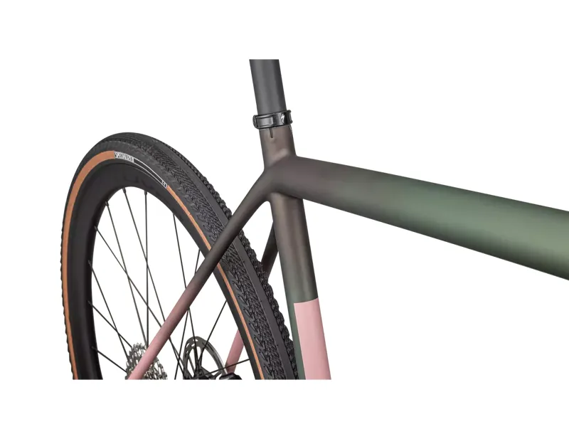 Specialized Crux Expert Gravel Bike 2025 in Cypress/Doppio/Dusky Pink/Champagne 5-5