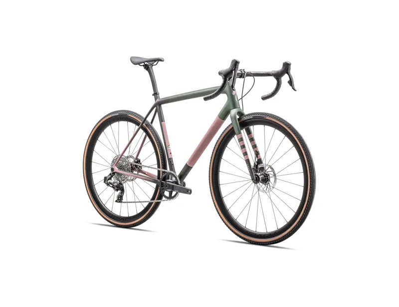 Specialized Crux Expert Gravel Bike 2025 in Cypress/Doppio/Dusky Pink/Champagne 5-1