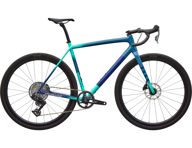 Balfes Bikes Specialized Crux Expert Gravel Bike 2026 in Grey Blue/lagoon Blue/dune White/majesty Blue | Free postage over £30, £10 off first order, price match & 0% finance.